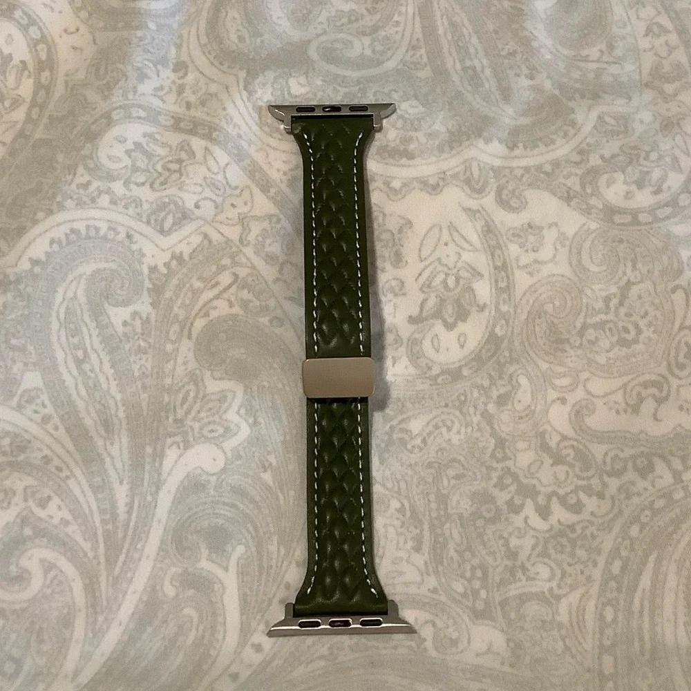 New Green Braided Watch Band NIP